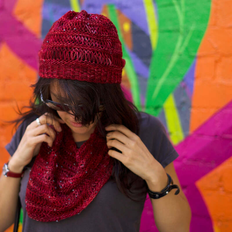 Loom Knitted Hat