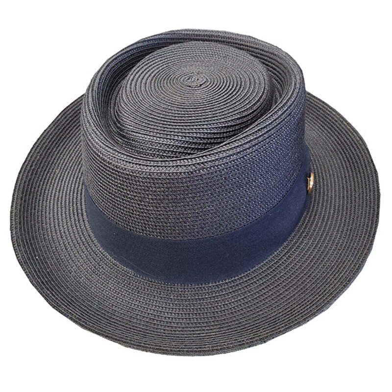 a porkpie hat