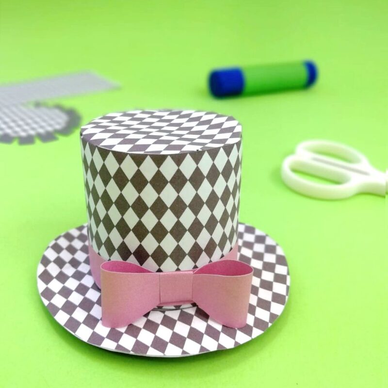 a paper top hat