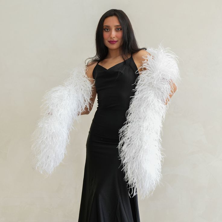 ostrich feather scarf